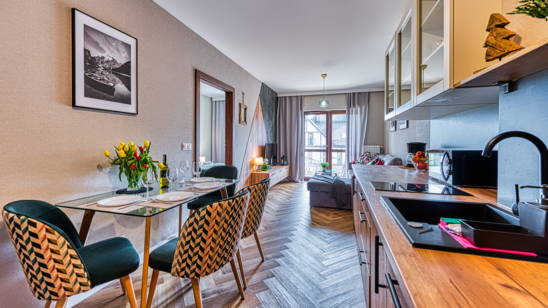 Apartament Greena A12 - apartament z balkonem, Szklarska Poręba | Apartamenty 5D