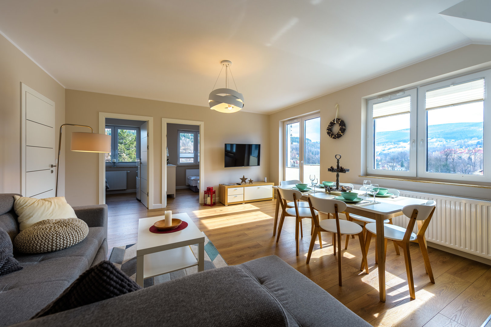 Apartament Widokowy – panorama gór i najwyższe piętro - Świeradów Zdrój