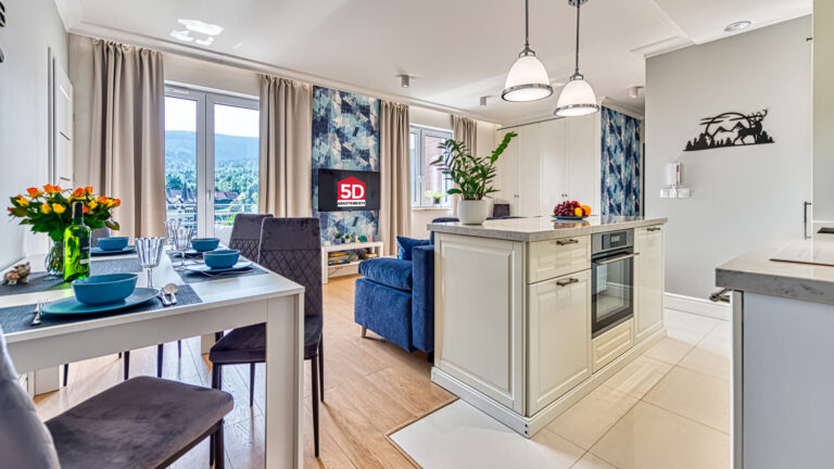 Apartament BlueSky – 3-pokojowy apartament z balkonem i widokiem na góry Izerskie